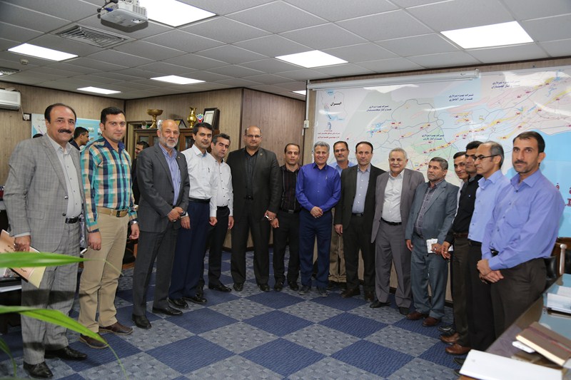 خداحافظی مدیرعامل شرکت ملی مناطق نفتخیز جنوب با همکاران مسجدسلیمانی اش