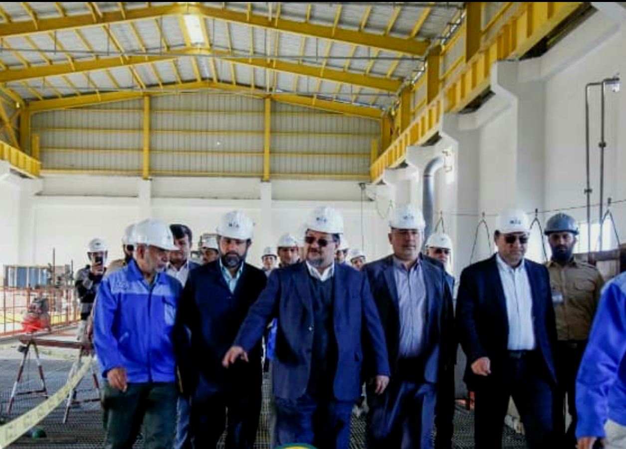 شریعتمداری وزیر کارو رفاه اجتماعی از روند پیشرفت مجتمع پتروشیمی مسجدسلیمان بازدید کردند