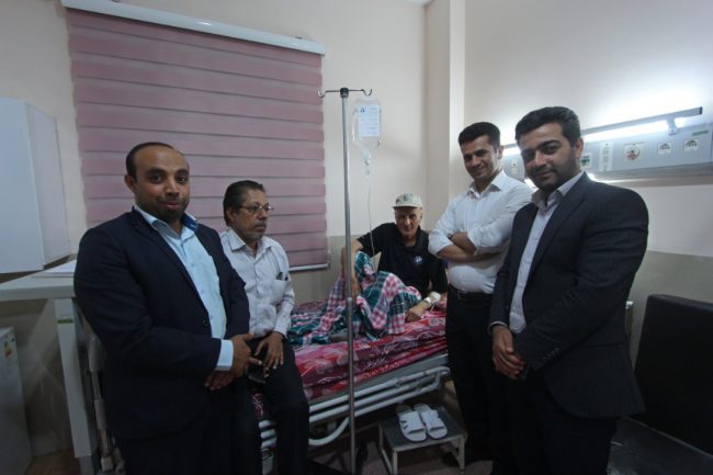 عیادت مدیرکل کانون پرورش فکری کودکان و نوجوانان خوزستان از پیشکسوت رسانه بهروز صالحی