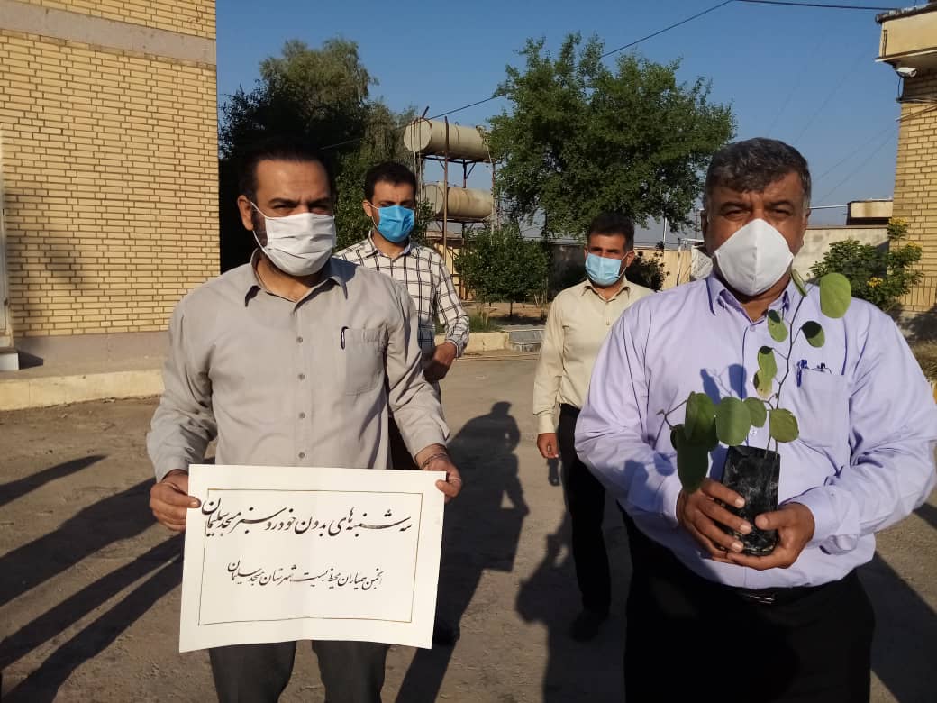 پویش سه شنبه های بدون خودرو سبز  به اداره منابع طبیعی مسجدسلیمان رسید