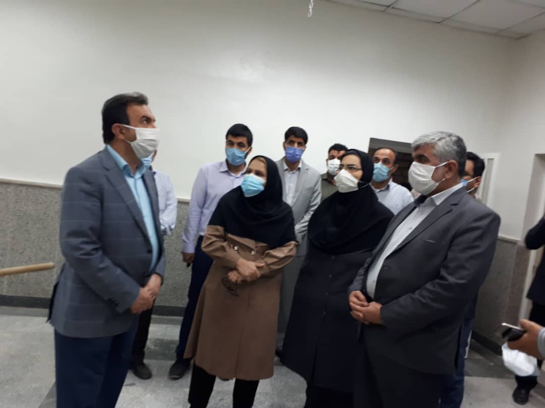 بازدیدرئیس دانشگاه جندی شاپور از بیمارستان های شهرستان مسجدسلیمان