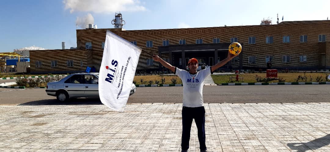 طی مسافت دانشگاه آزاد مسجدسلیمان تا مجتمع پتروشیمی مسجدسلیمان به صورت روپایی توسط حسین عالی محمدی