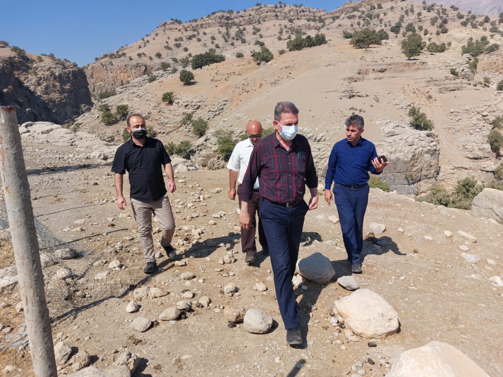 بازدید معاون بهره برداری آبفا خوزستان از تاسیسات آبرسانی شهرستان اندیکا بخش چلو