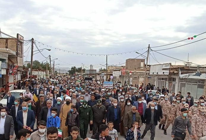 حماسه آفرینی مردم شهرستان گتوند در راهپیمایی ۲۲ بهمن