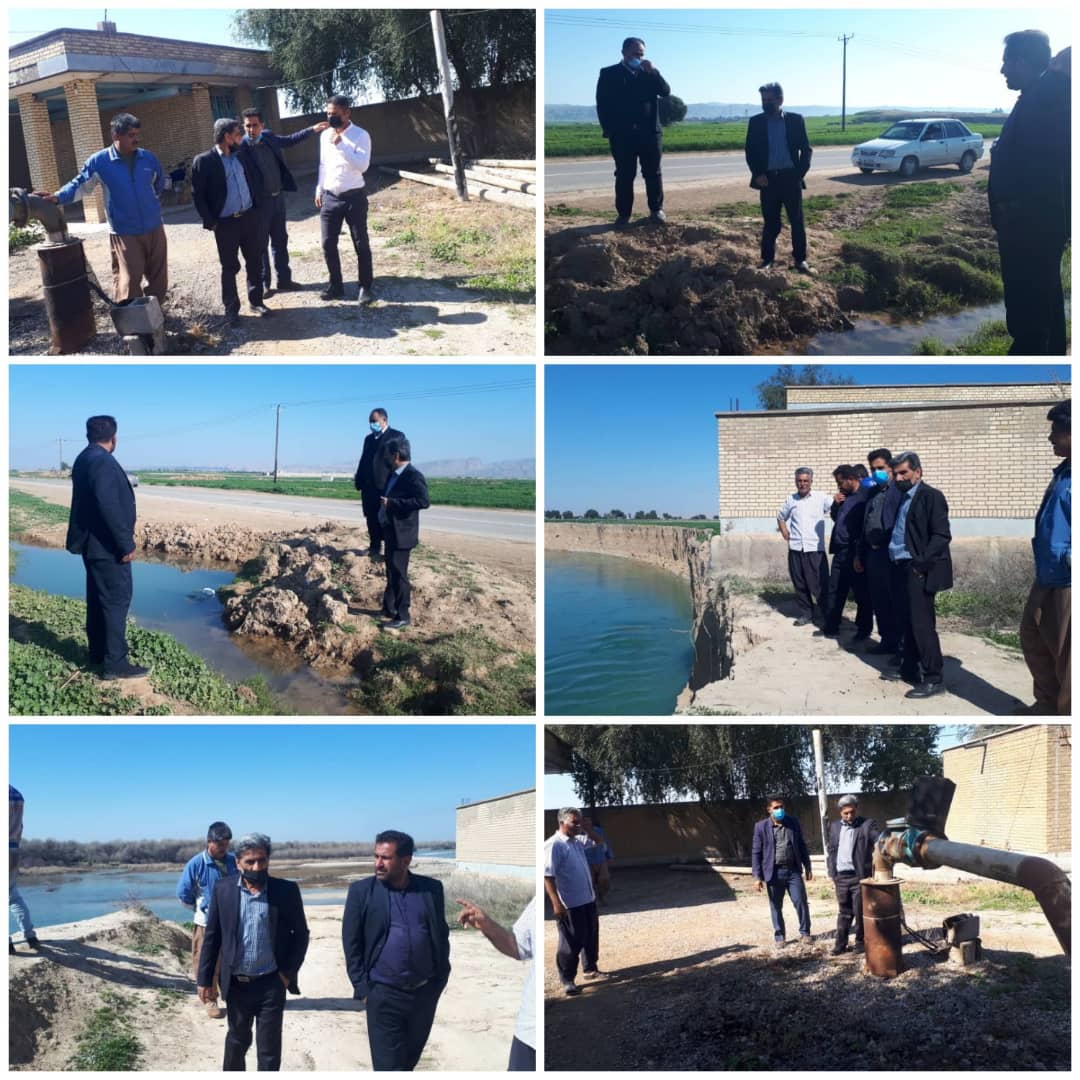 بازدید مهندس باقری مدیر آبفا گتوند از شهرک شهید محمدی