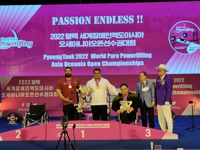 کسب مدال طلا در دسته فوق‌سنگین پاراوزنه‌برداری آسیا و اقیانوسیه توسط احمد امین زاده