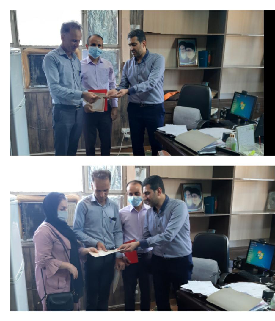 صدور و تحویل سند زراعی موضوع تفاهم نامه فیمابین وزیر جهادکشاورزی و رییس سازمان ثبت اسناد و املاک کشور ،در شهرستان مسجدسلیمان