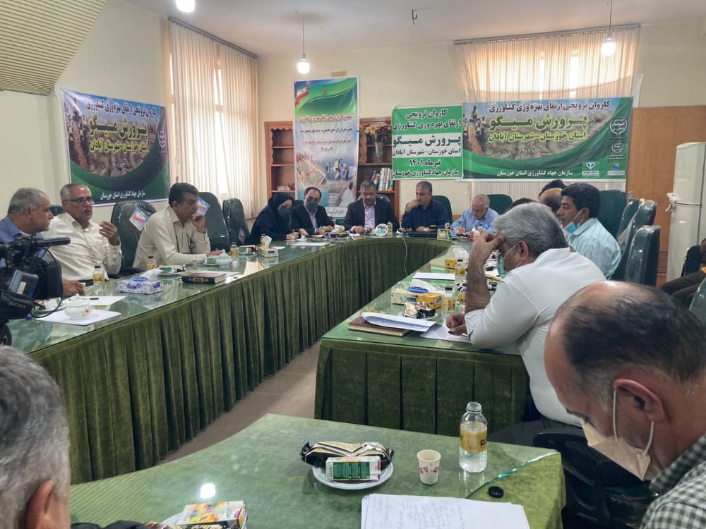 ششمین کاروان ترویجی پیشگیری از بیماری لکه سفید به خوزستان رسید