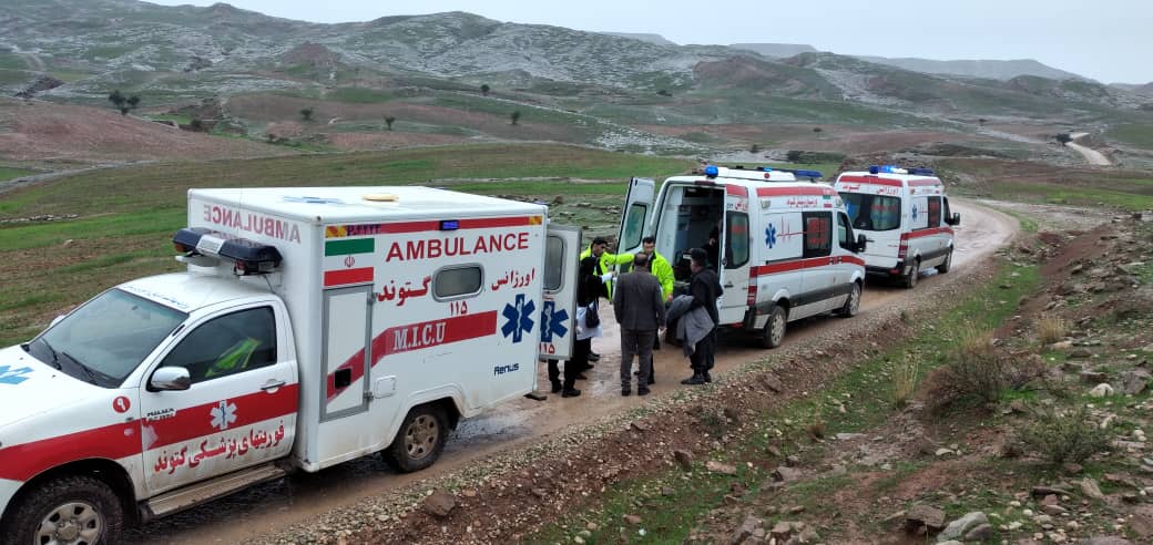 نجات جان مادر باردار در مناطق صعب العبور کیارس(گتوند)