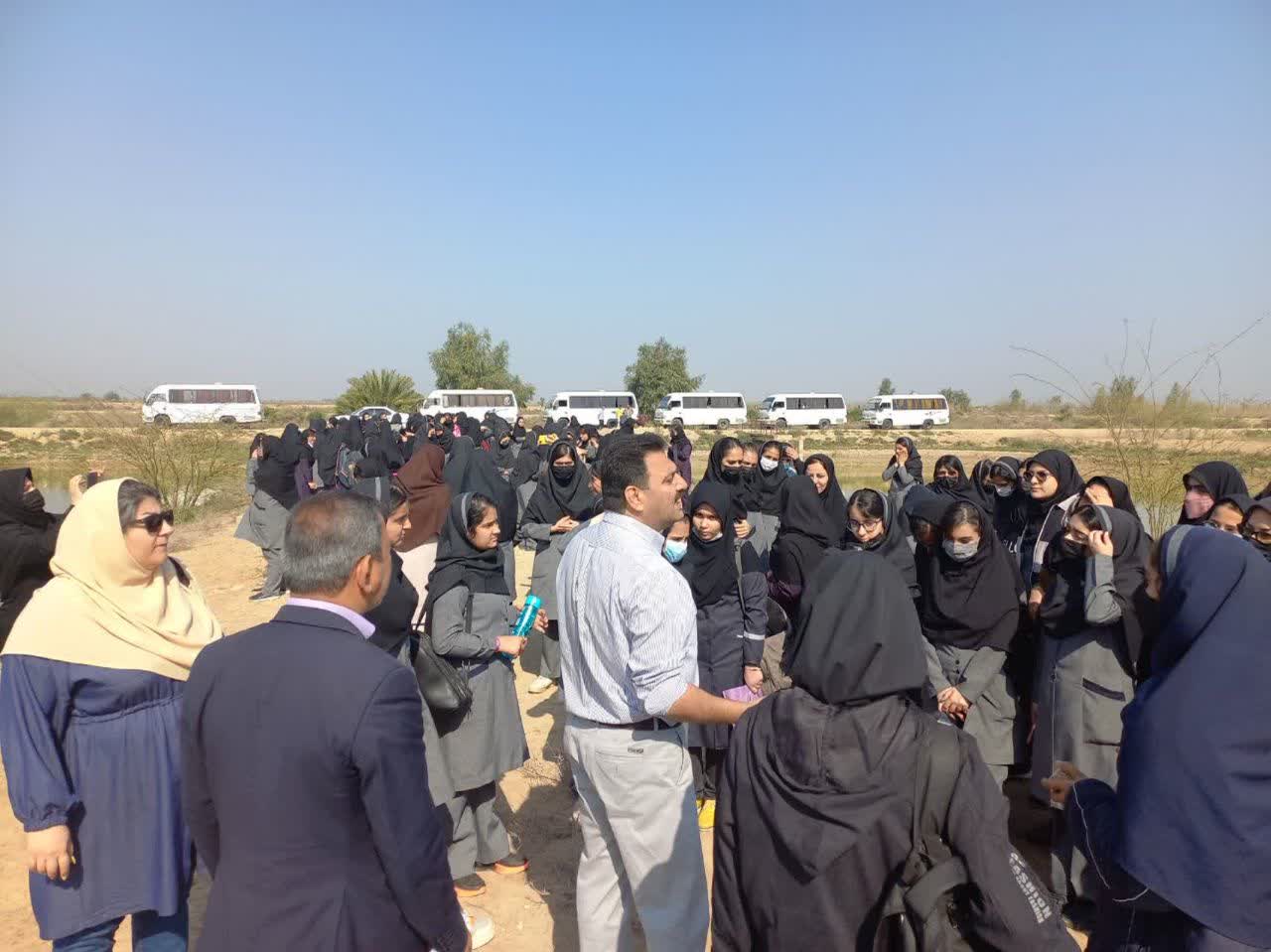 اردوی دانش آموزی راهیان پیشرفت از مرکز بازسازی ذخایر آبزیان شهید ملکی اهواز