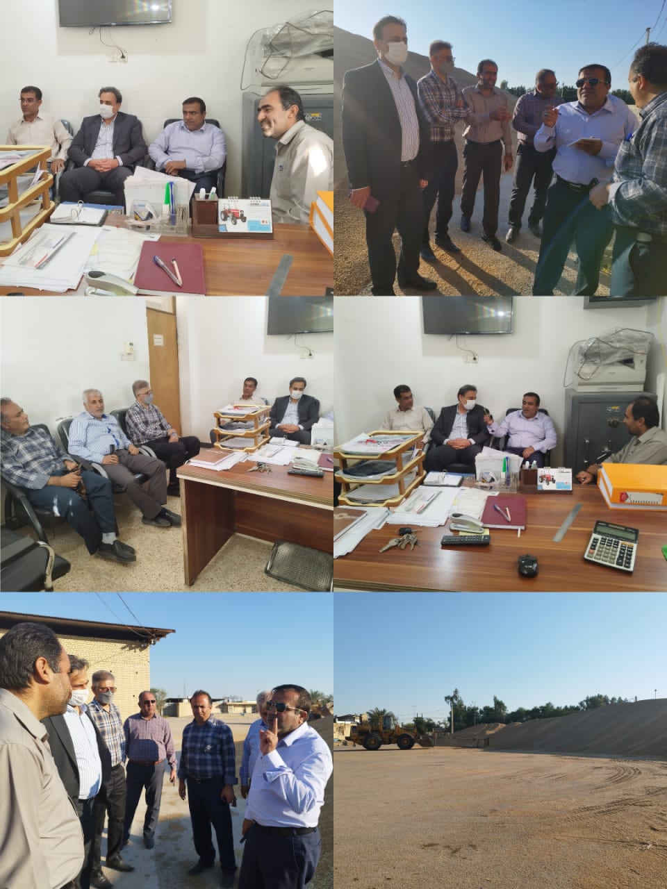 بازدید مدیرعامل شرکت غله و خدمات بازرگانی استان خوزستان از مراکز خرید گندم شهرستان هندیجان