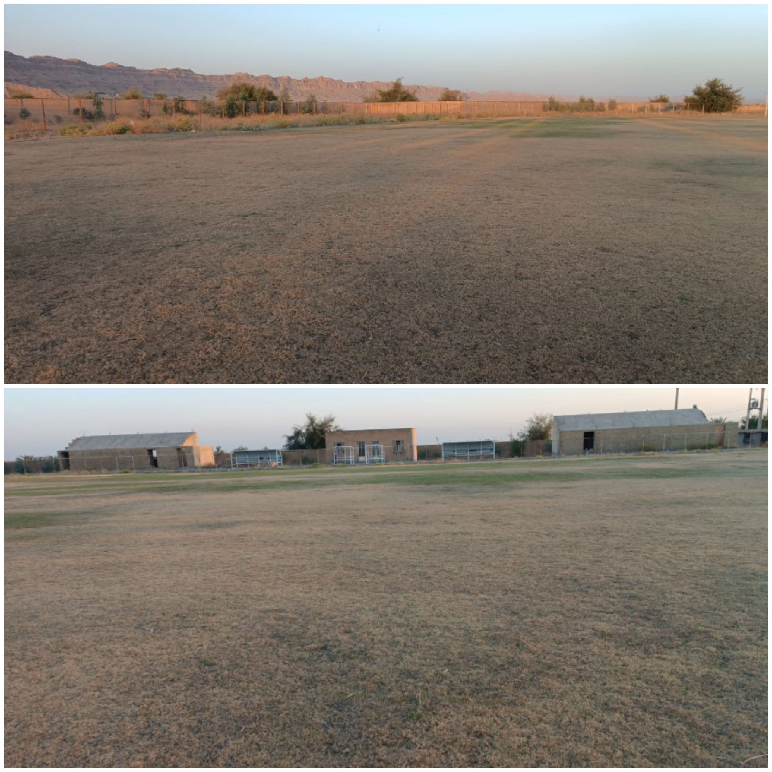 چمن ورزشگاه شهر ترکالکی در آتش بی توجهی مسئولان سوخت