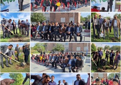 مراسم گرامیداشت روز ملی هوای پاک با حضور دانش آموزان مدرسه بهار آزادی درپارک فردوس شهرداری بندرماهشهر برگزارشد