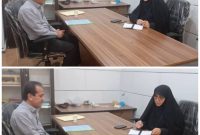 دیدار رئیس اداره بندر سجافی با مسئول دفتر نماینده مجلس در هندیجان