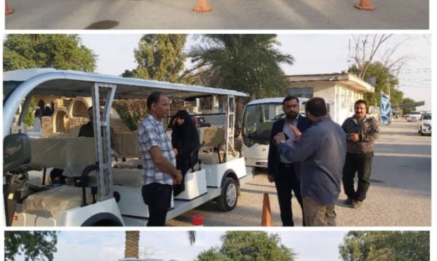 راه‌اندازی خط نفربر برقی در آرامستان بندر ماهشهر