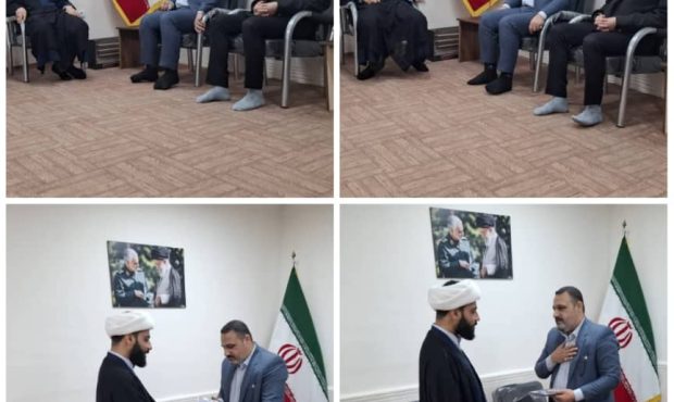 دیدار و نشست صمیمی مسئول جدید حراست شهرداری با امام جمعه شهرچمران