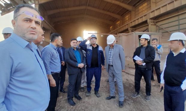 بازدید سرپرست فرمانداری مسجدسلیمان و مدیرکل صمت استان خوزستان از کارخانه سیمان کارون
