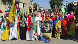 همزمان با سراسر کشور راهپیمایی مردم شهرستان لالی در چهل و ششمین سالگرد پیروزی انقلاب اسلامی + تصاویر