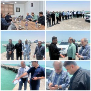 بازدید هیئت بلندپایه کشوری و استانی از اسکله بحرکان و بندر سجافی با هدف بررسی لایروبی و توسعه زیرساخت‌ها