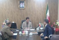 تشکیل جلسه فرماندار شهرستان اندیکا  و رییس شهرک صنعتی  در ارتباط با راه اندازی