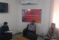 بازدید سرزده فرماندار شهرستان اندیکا از اداره برق و تماس با مدیر عامل برق استان  جهت پیگیری قطعی مکرر برق در شهرستان اندیکا