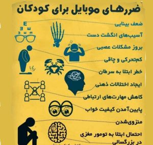 ضررهای موبایل برای کودک