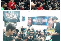 اهدای کتاب به هییت قمربنی هاشم(ع)شهرترکالکی