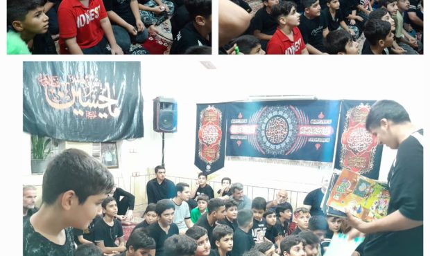 اهدای کتاب به هییت قمربنی هاشم(ع)شهرترکالکی