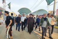 بازدید میدانی نماینده مجلس و امام جمعه مسجدسلیمان از موکب‌های مرز چذابه