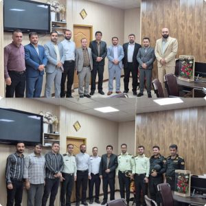 دیدار مسئولان قضایی و انتظامی با فرماندار شهرستان به مناسبت هفته دولت