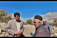 بازدید فرماندار اندیکا از منطقه کتک در بخش چلو به منظور بررسی مشکلات 