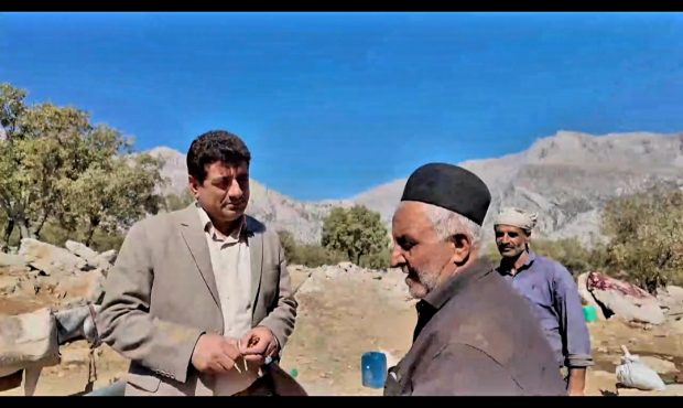 بازدید فرماندار اندیکا از منطقه کتک در بخش چلو به منظور بررسی مشکلات 