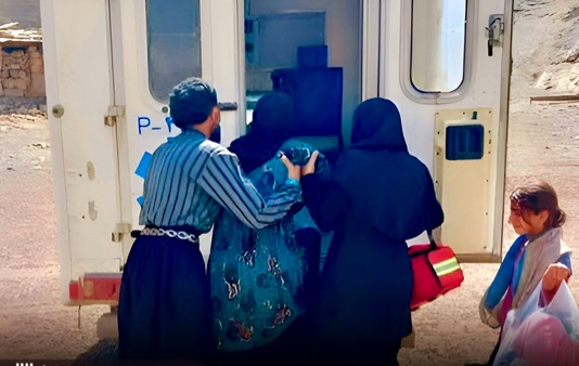 نجات جان مادر و نوزاد در منطقه عشایری مانو شهرستان لالی