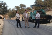 آسفالت ۲ کیلومتر از جاده سخت گذر منطقه کمفه اندیکا