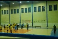 بازی ناتمام تیم والیبال نفت مسجدسلیمان مقابل تیم والیبال شهدای اندیکا