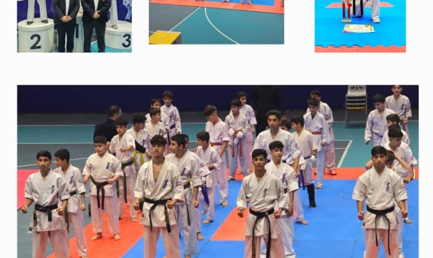 درخشش تیم کیوکوشین کاراته شهرستان گتوند در مسابقات کشوری