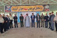 غبارروبی و عطرافشانی گلزار شهدای چهاربیشه و دیدار با خانواده شهیدان دهقانی در آغاز هفته دولت